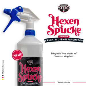 Hexenspucke® Premium Kamin- & Ofenglasreiniger, 1000ml