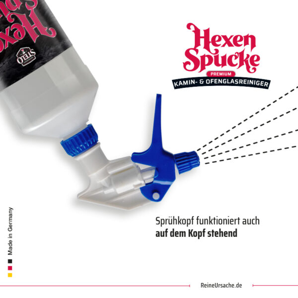 Hexenspucke® Premium Kamin- & Ofenglasreiniger, 1000ml – Bild 2